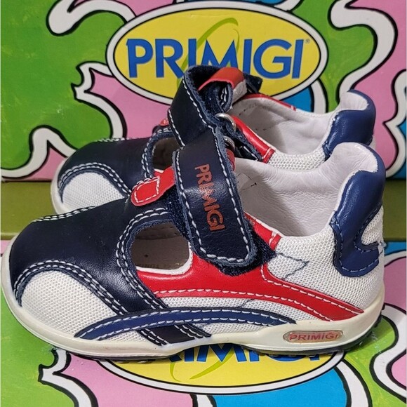 Primigi size 20uk/5us baby flexible action system red white blue shoe - Picture 4 of 9